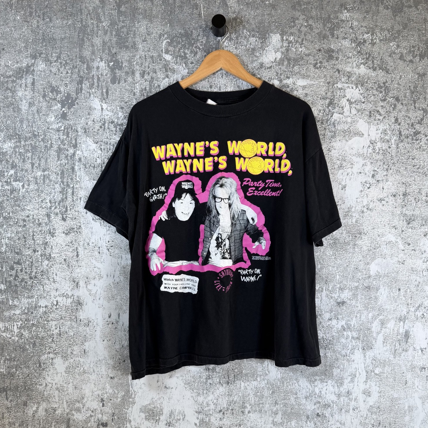 Waynes World Vintage 90's SNL Promo Tee Size XL