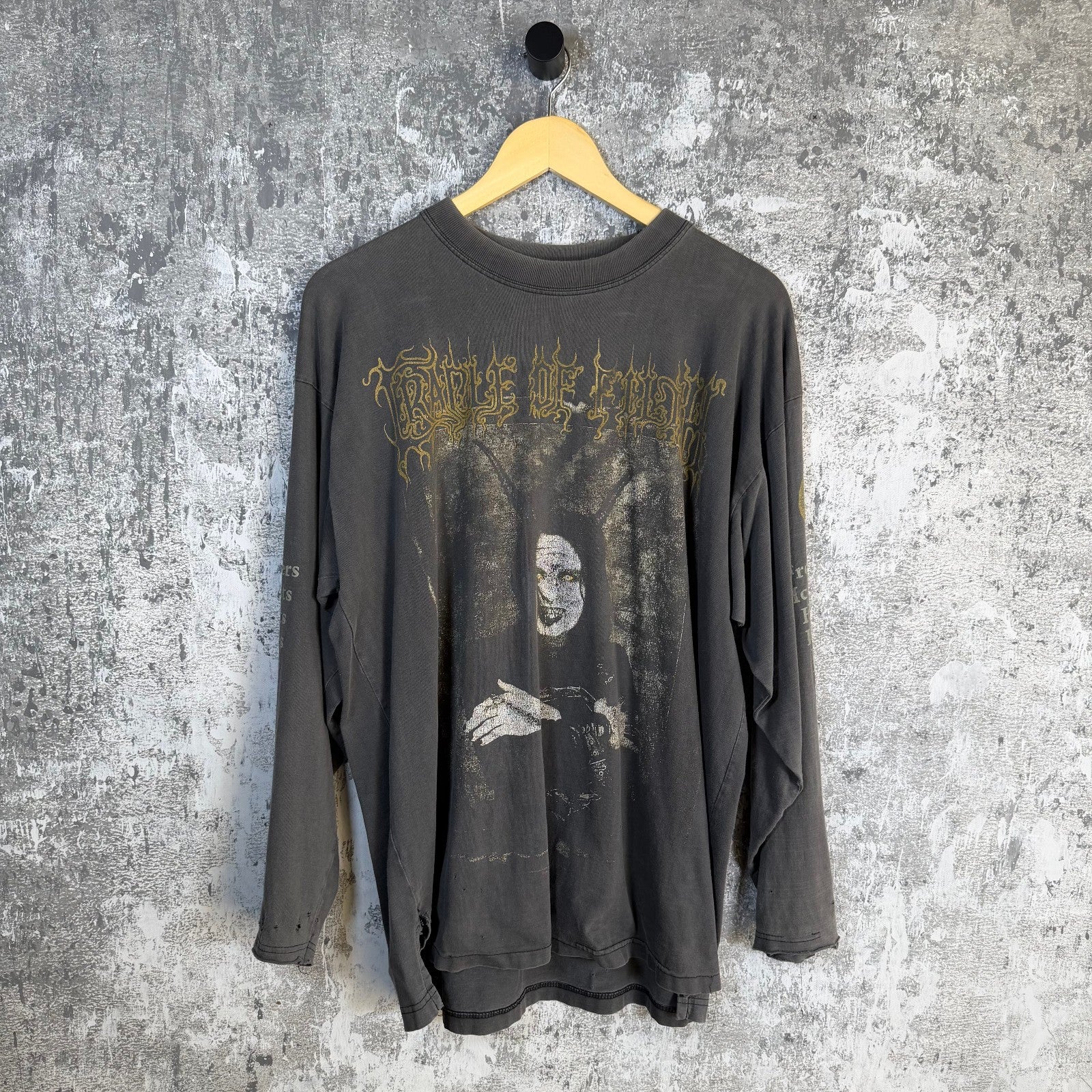Cradle of Filth Vintage Longsleeve 90's Tee Size XL