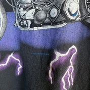 American Thunder Ride The Best 90's Eagle Motorcycle Tee Size Large