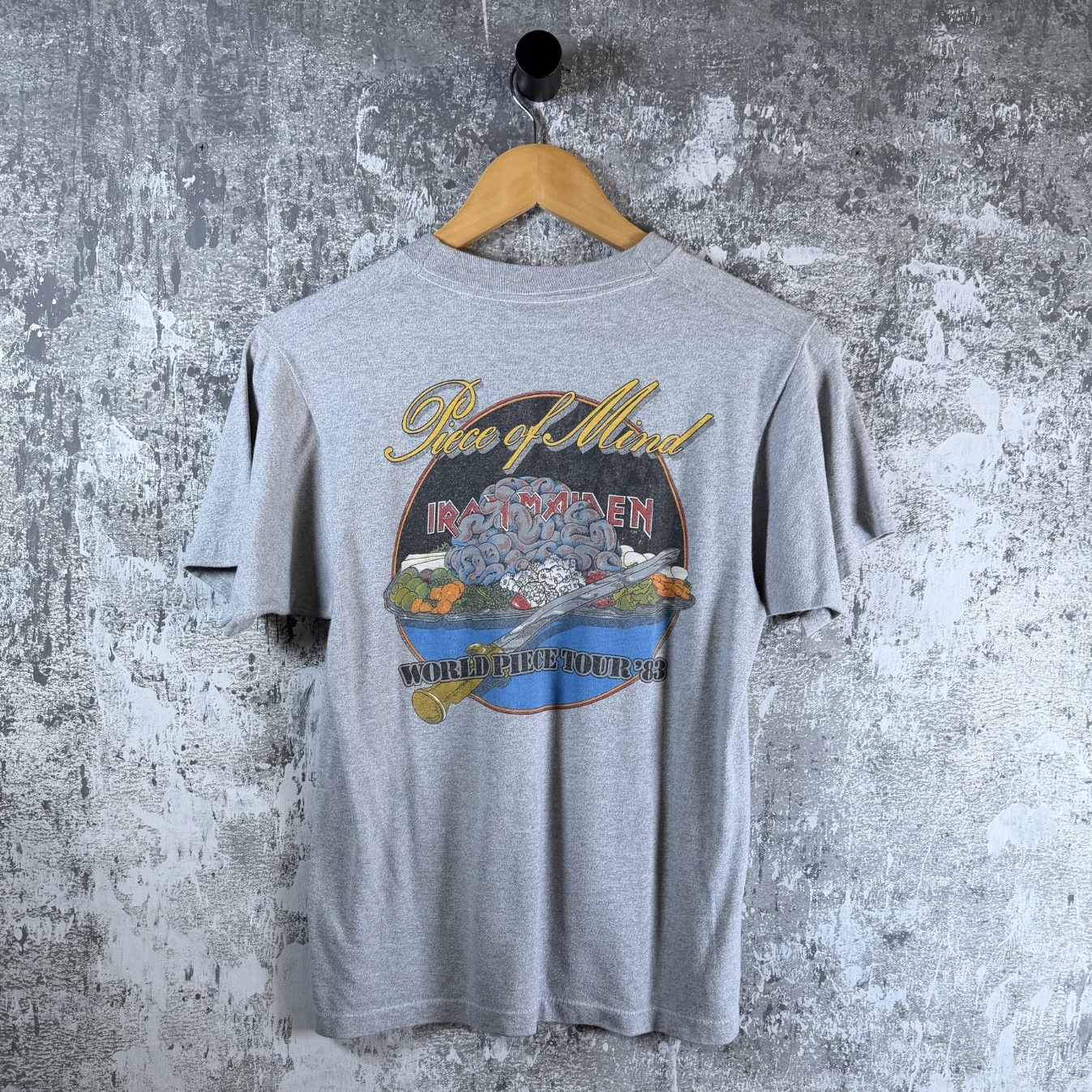 Iron Maiden Piece of Mind Vintage 80's Tee Size Medium